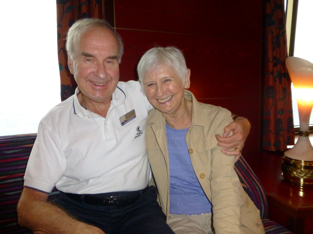 Rev. David and Gloria Baker aboard MS Zaandam