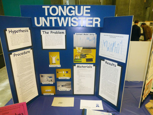 Sweepstakes winning project at Greater San Diego Science and Engineering Fair