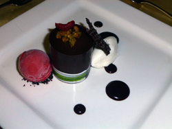 Dessert plate prepared by Grossmont College culinary arts students