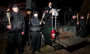 Tamas Sneider addresses Jobbik rally in 2013