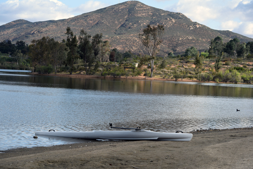 Lake Murray is in the shadow of Cowles Mountain