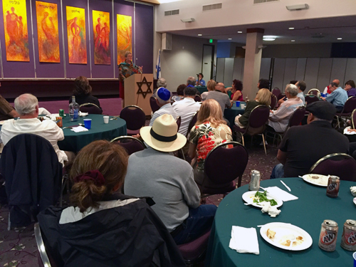 San Diego City Councilwoman Marti Emerald at Tifereth Israel Men's Club, July 1, 2015